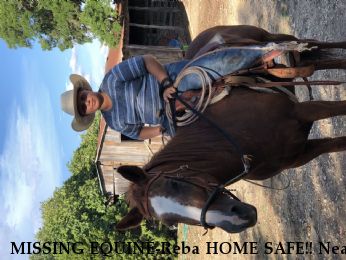 MISSING EQUINE-Reba HOME SAFE!! Near Comfort , TX, 78013